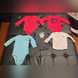Baby 0 To 3 Months Fall Winter Lot Bundle Of Clothes Long Sleeves Euc